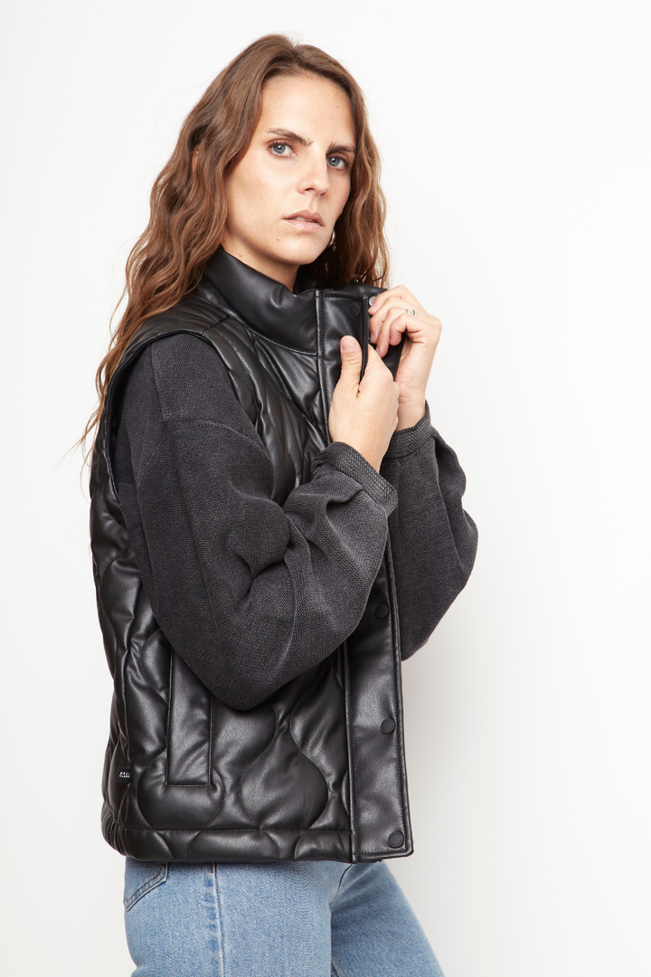 Parka Aines Reciclada Negro Mujer