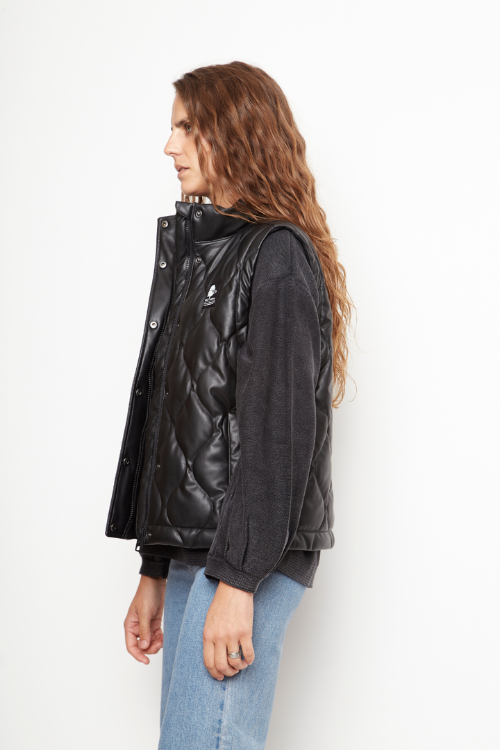 Parka Aines Reciclada Negro Mujer