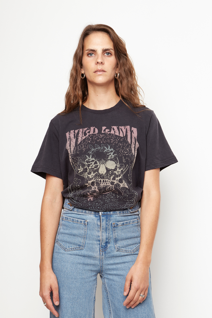 Polera Genovesa Organica Negra Mujer