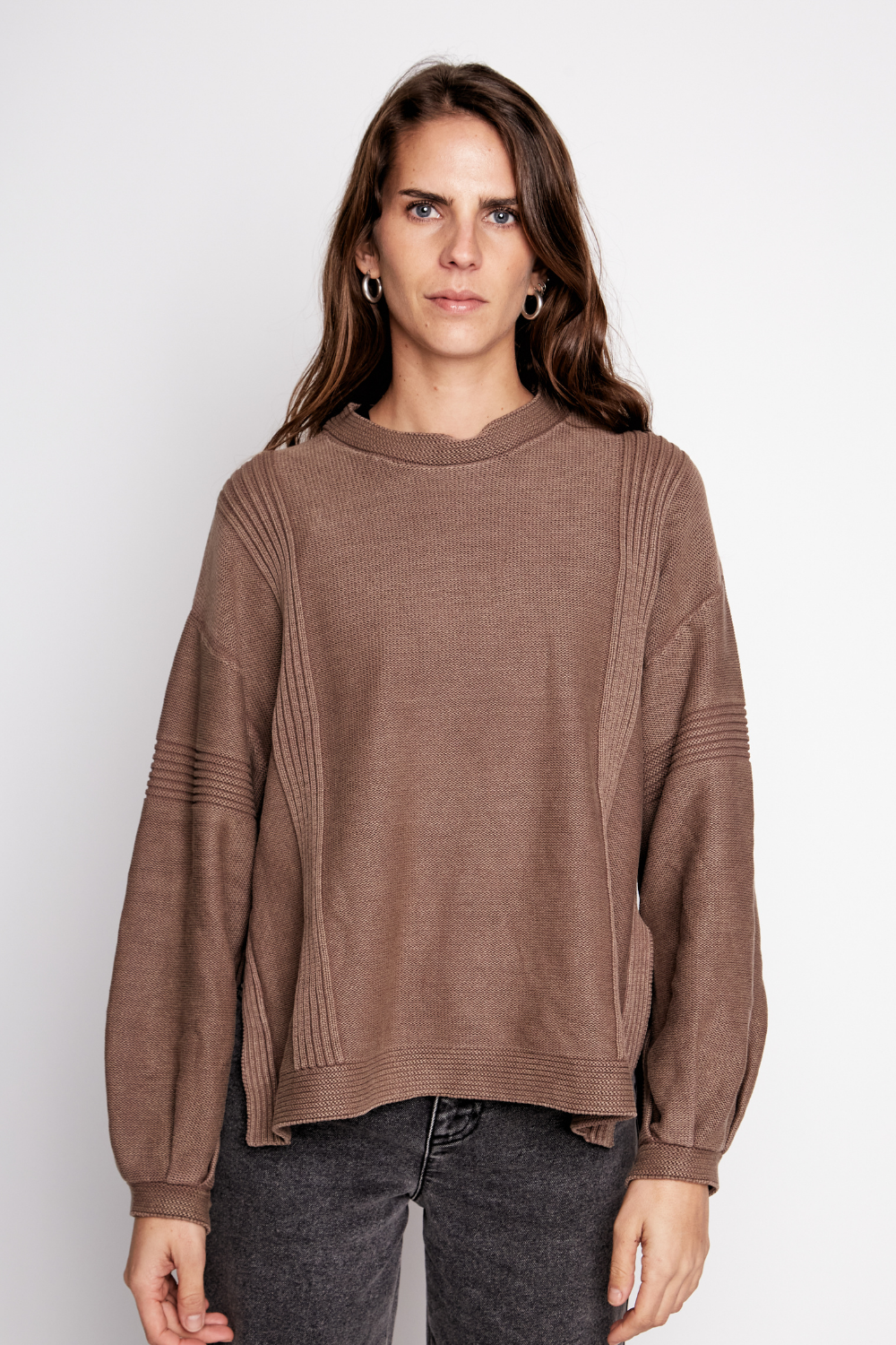 Sweater Viga Orgánico Café Mujer