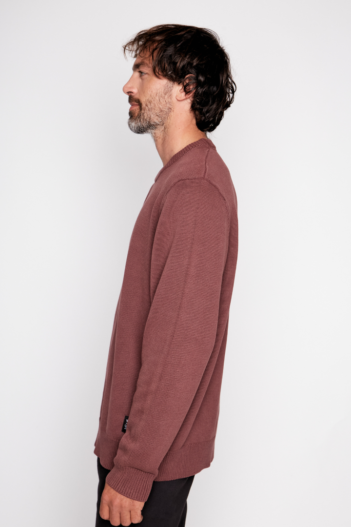 Sweater Tros Orgánico Burdeo Hombre