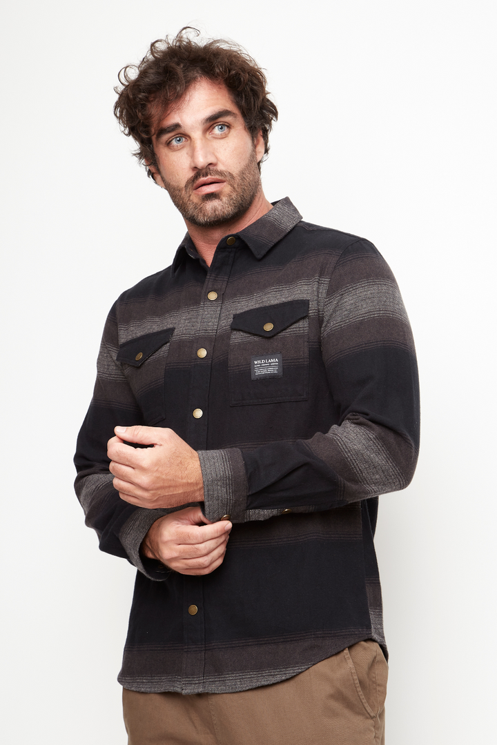 Camisa Serbal Orgánica Negro Hombre