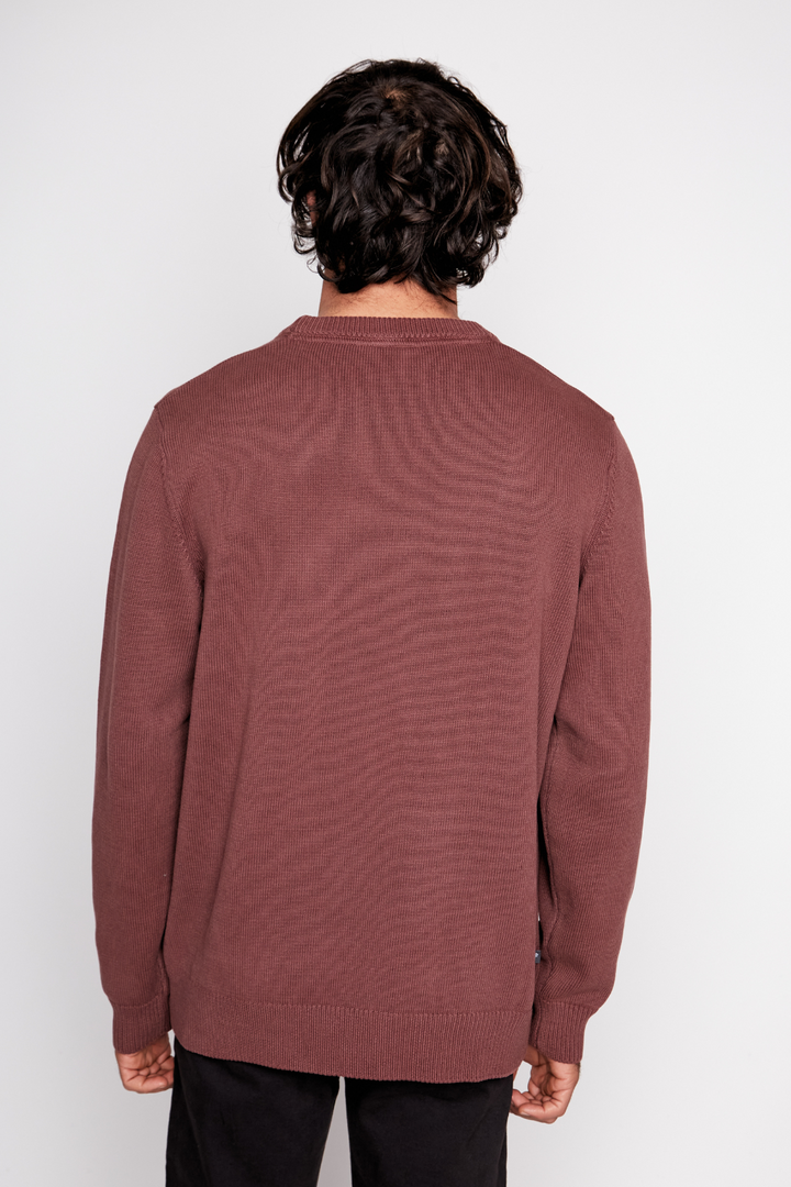 Sweater Tros Orgánico Burdeo Hombre