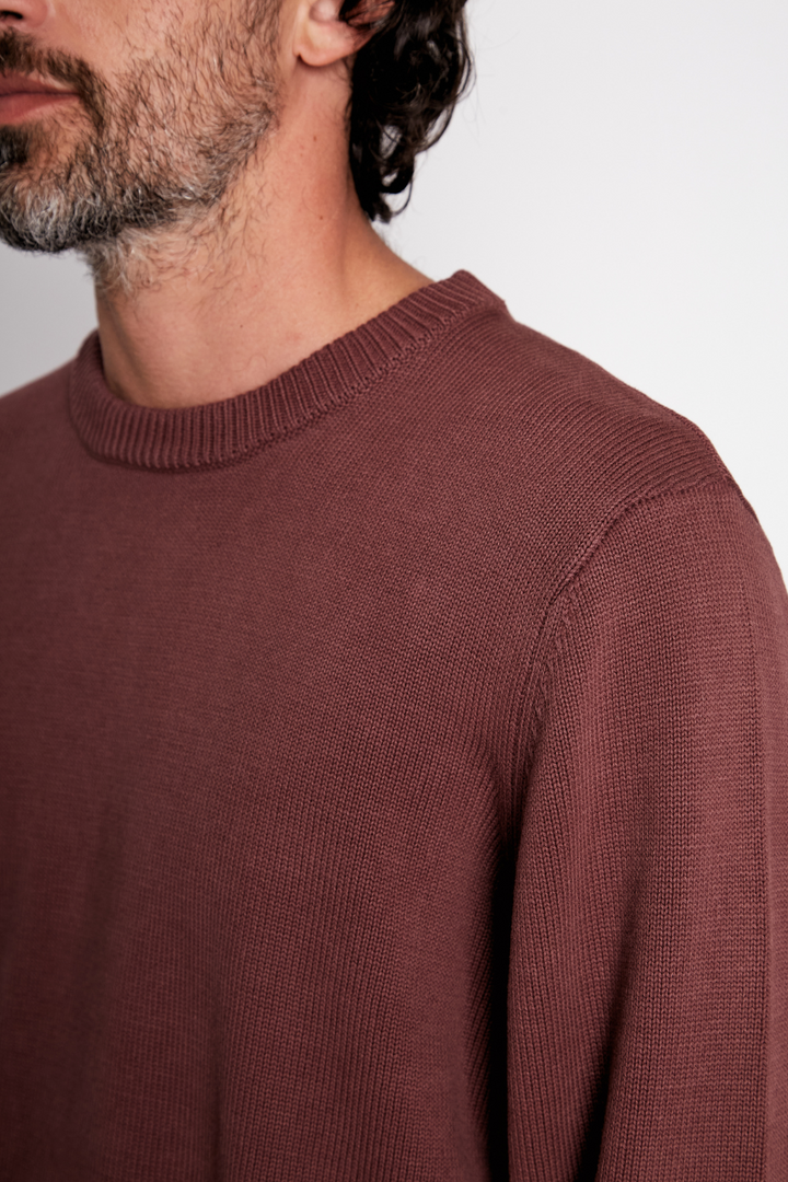 Sweater Tros Orgánico Burdeo Hombre