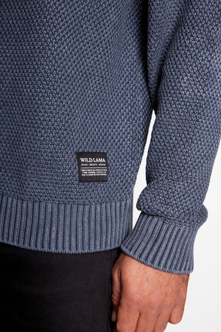 Sweater Rau Orgánico Azul Hombre