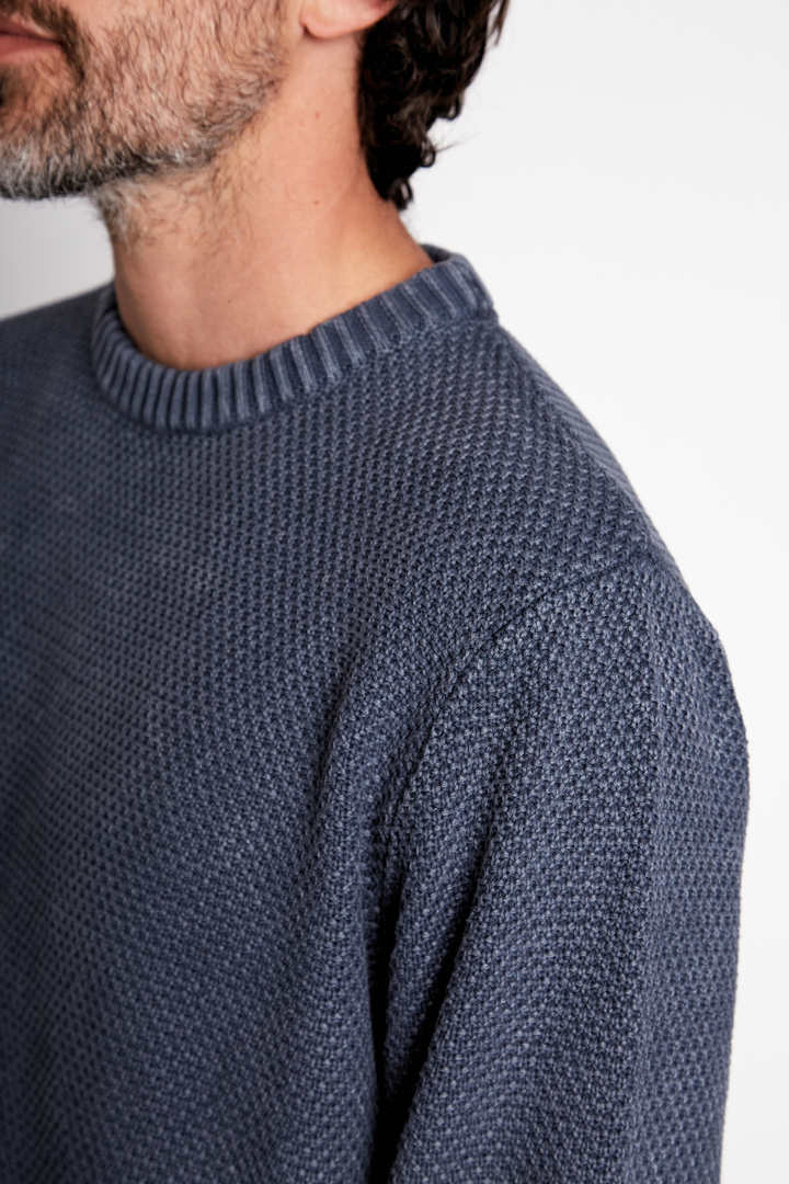 Sweater Rau Orgánico Azul Hombre