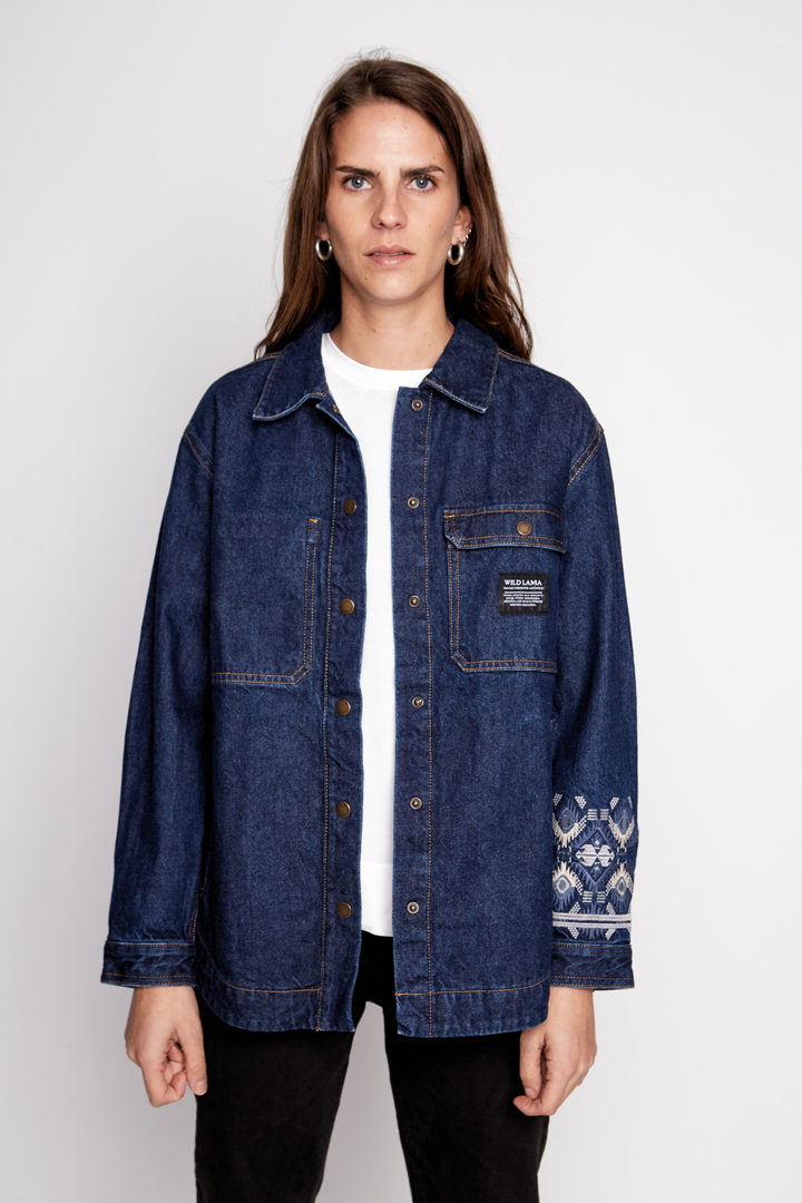 Chaqueta Armina Orgánica Blue Denim Mujer