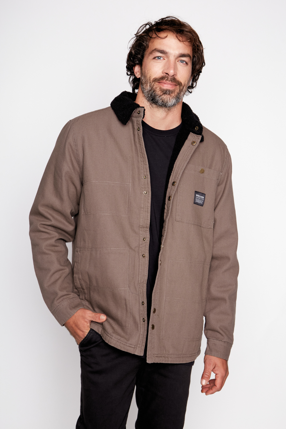 Chaqueta Ulmo Teddy Orgánica Café Hombre