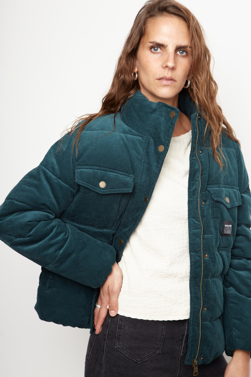 Parka Chic Puffa Orgánica Petróleo Mujer