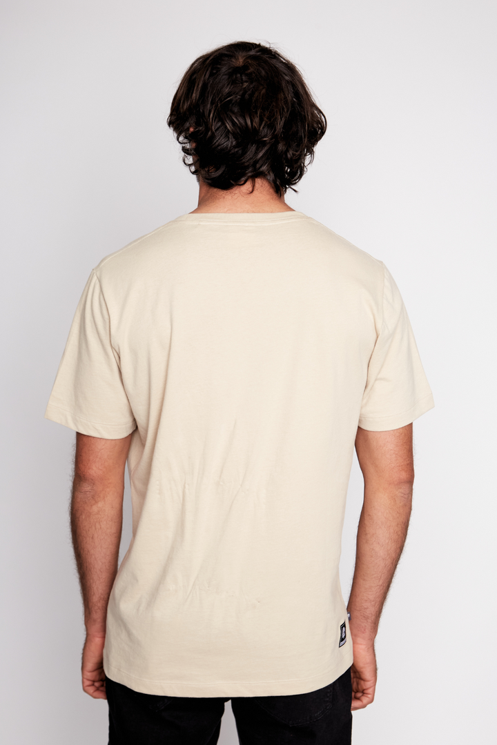 Polera Teya Orgánica Regenerativa Beige Hombre