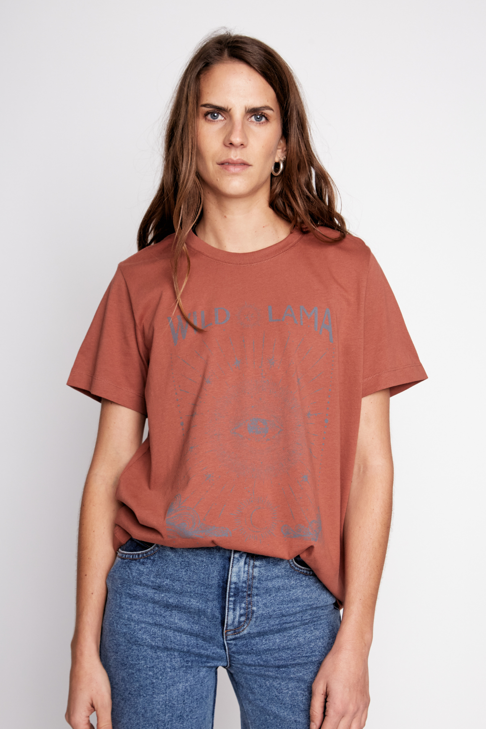 Polera Rovena Orgánica Terracota Mujer