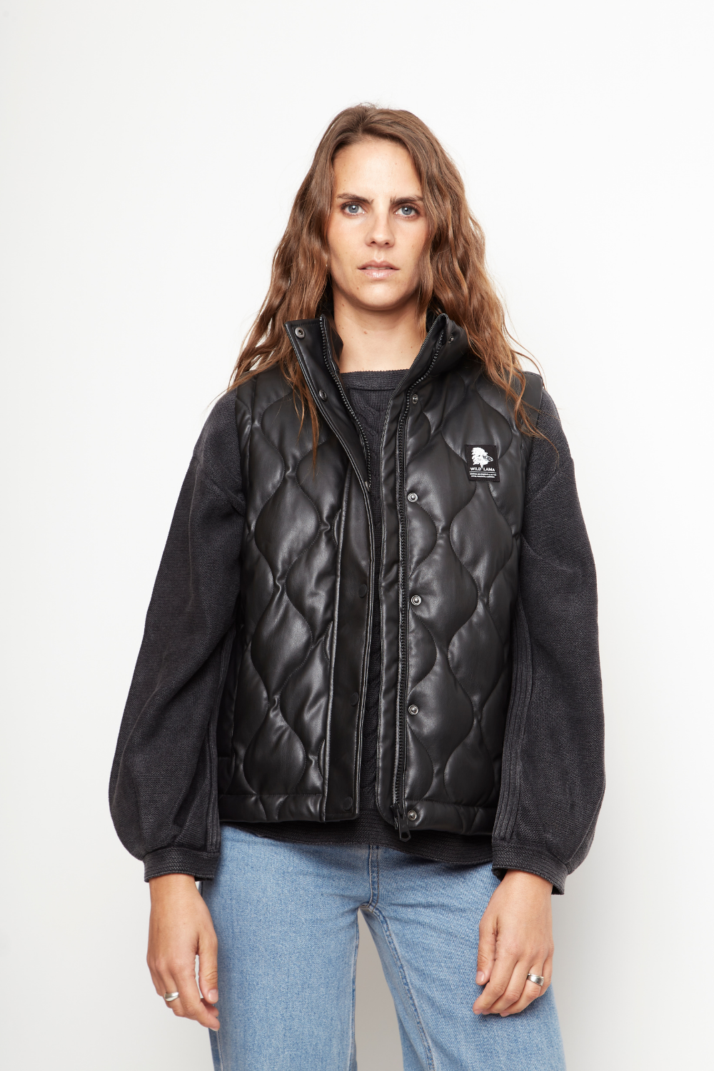 Parka Aines Reciclada Negro Mujer