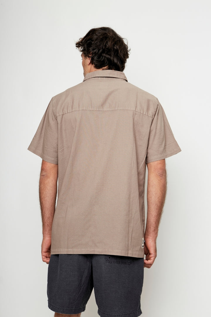 Camisa Camu Orgánica Café Hombre