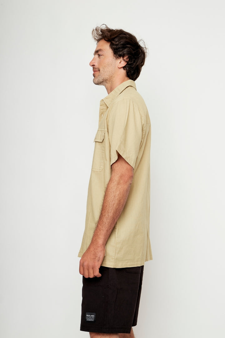 Camisa Camu Orgánica Camel Hombre