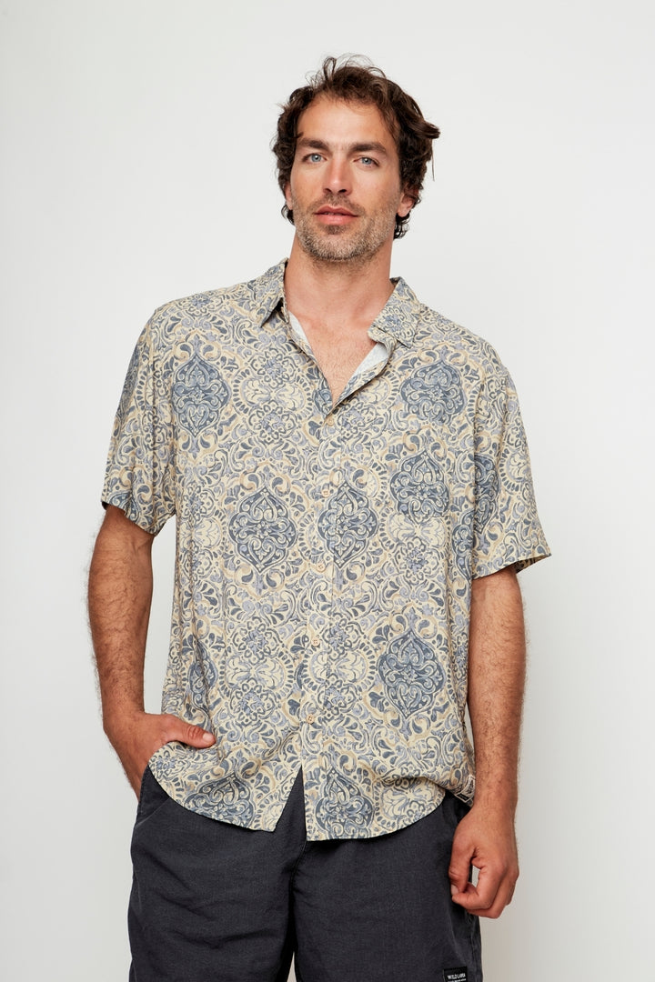 Guayabera Mero Boho Crudo Hombre ECOVERO™