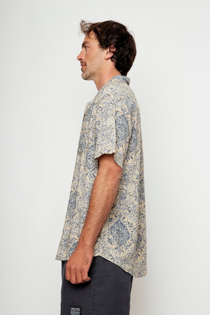 Guayabera Mero Boho Crudo Hombre ECOVERO™