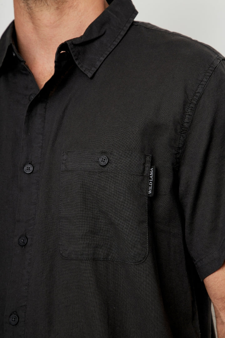 Camisa Pinco Orgánica Negra Hombre