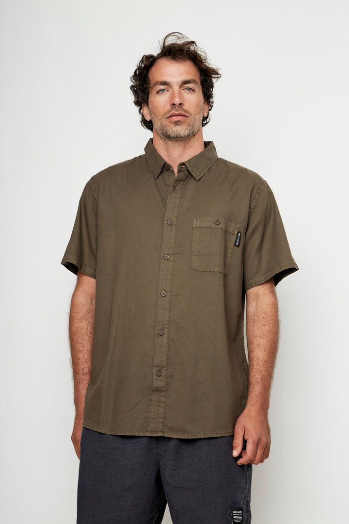 Camisa Pinco Orgánica Verde Hombre