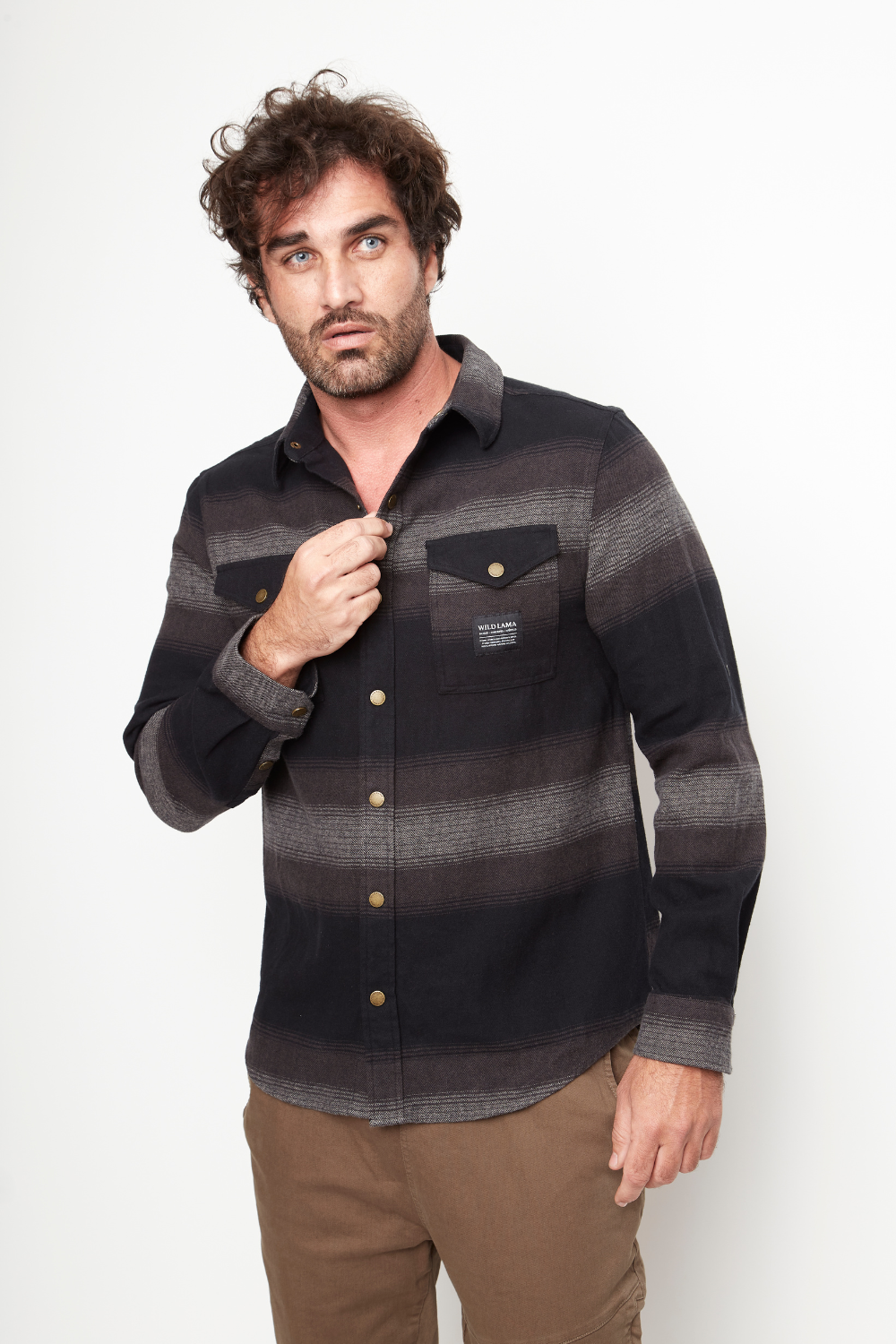 Camisa Serbal Orgánica Negro Hombre