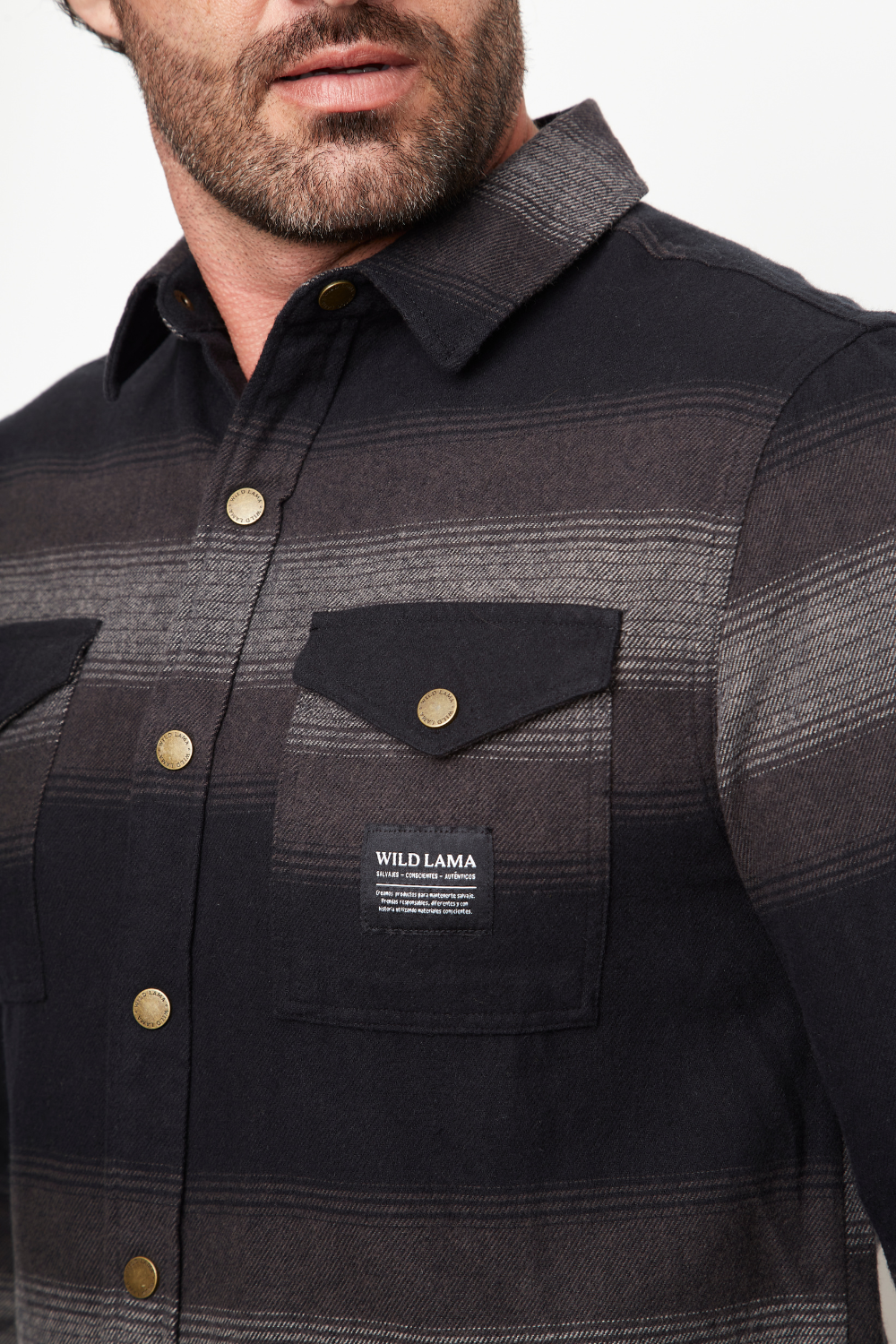 Camisa Serbal Orgánica Negro Hombre