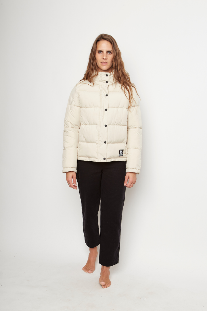 Parka Essential Reciclada Beige Mujer