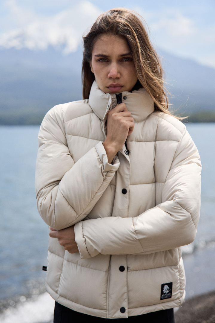 Parka Essential Reciclada Beige Mujer