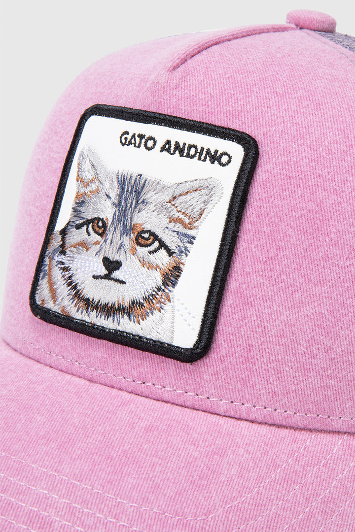 Jockey Gato Andino Orgánico Rosado Lavado Kids