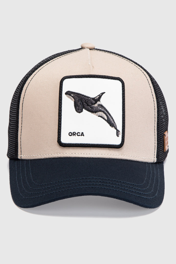 Jockey Orca Orgánico Beige y Azul Marino