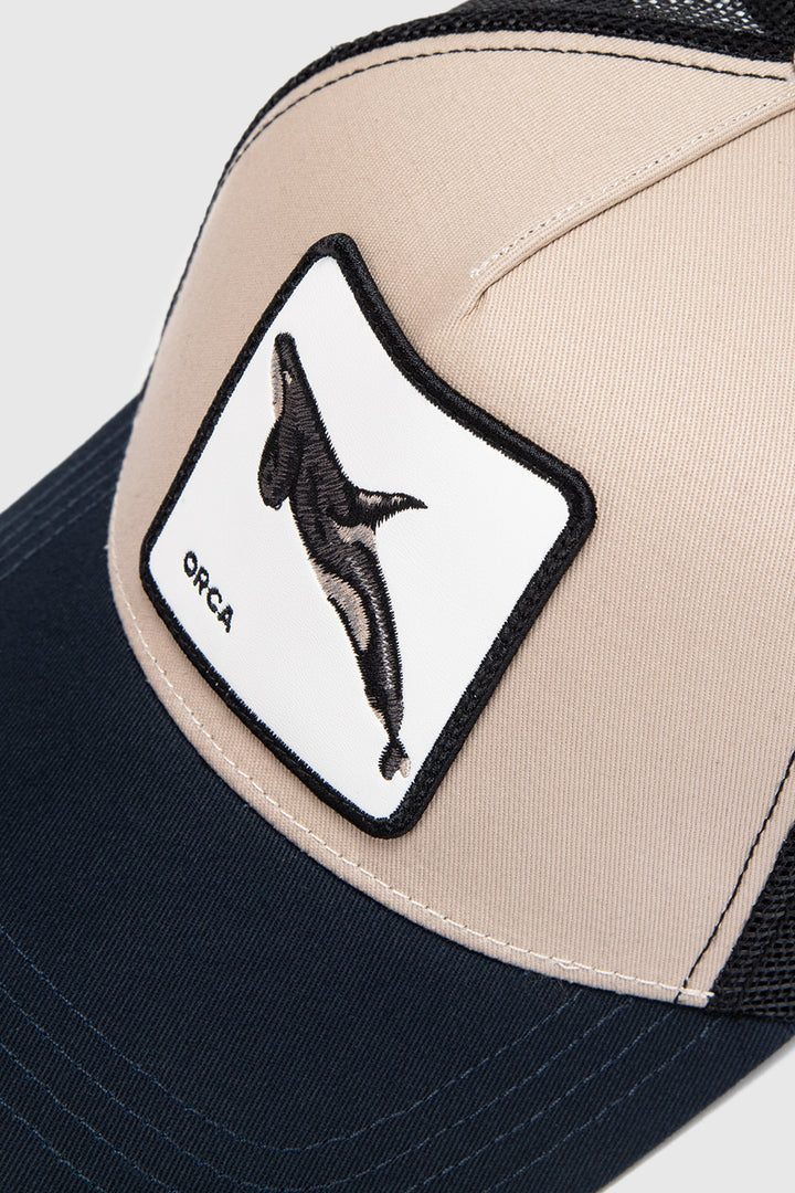 Jockey Orca Orgánico Beige y Azul Marino