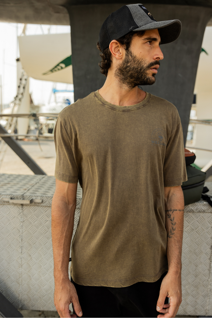 Polera Soles Orgánica Verde Hombre