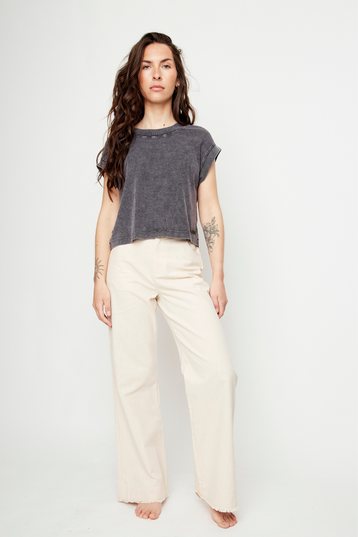 Pantalón Esme Orgánico Beige Mujer