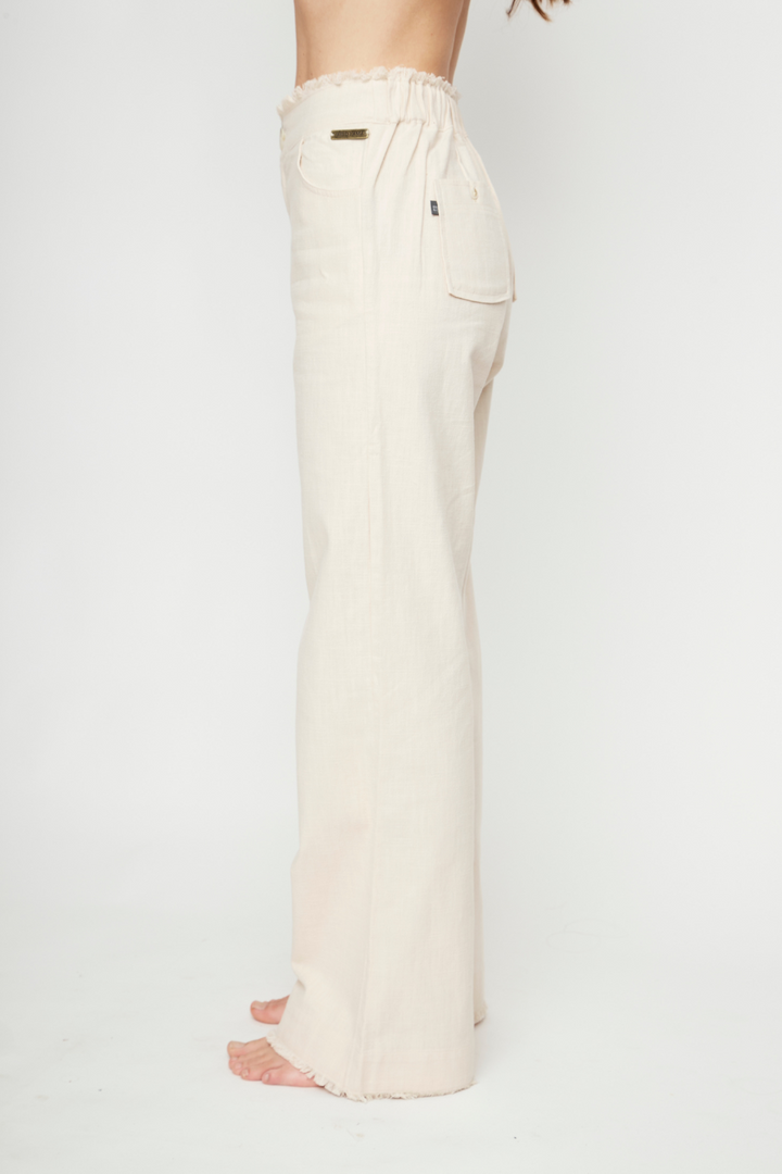 Pantalón Esme Orgánico Beige Mujer