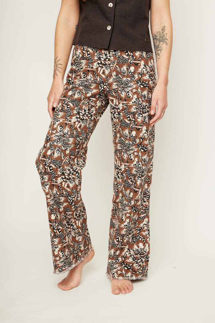 Pantalón Esme Orgánico Terracota Mujer