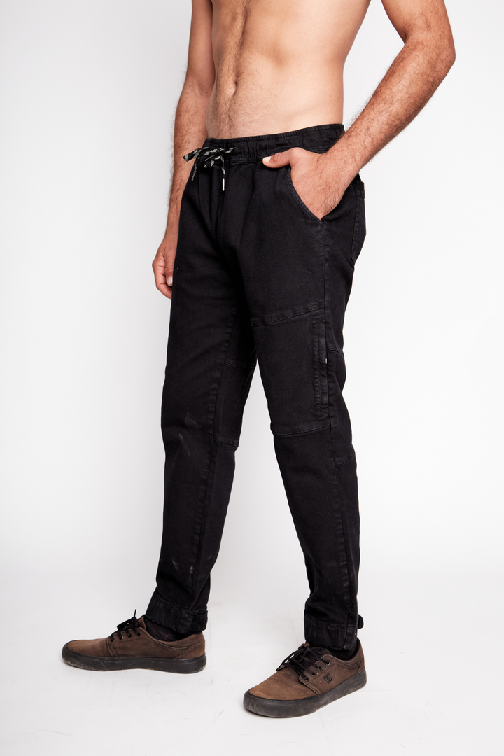 Pantalón Gres Orgánico Negro Hombre