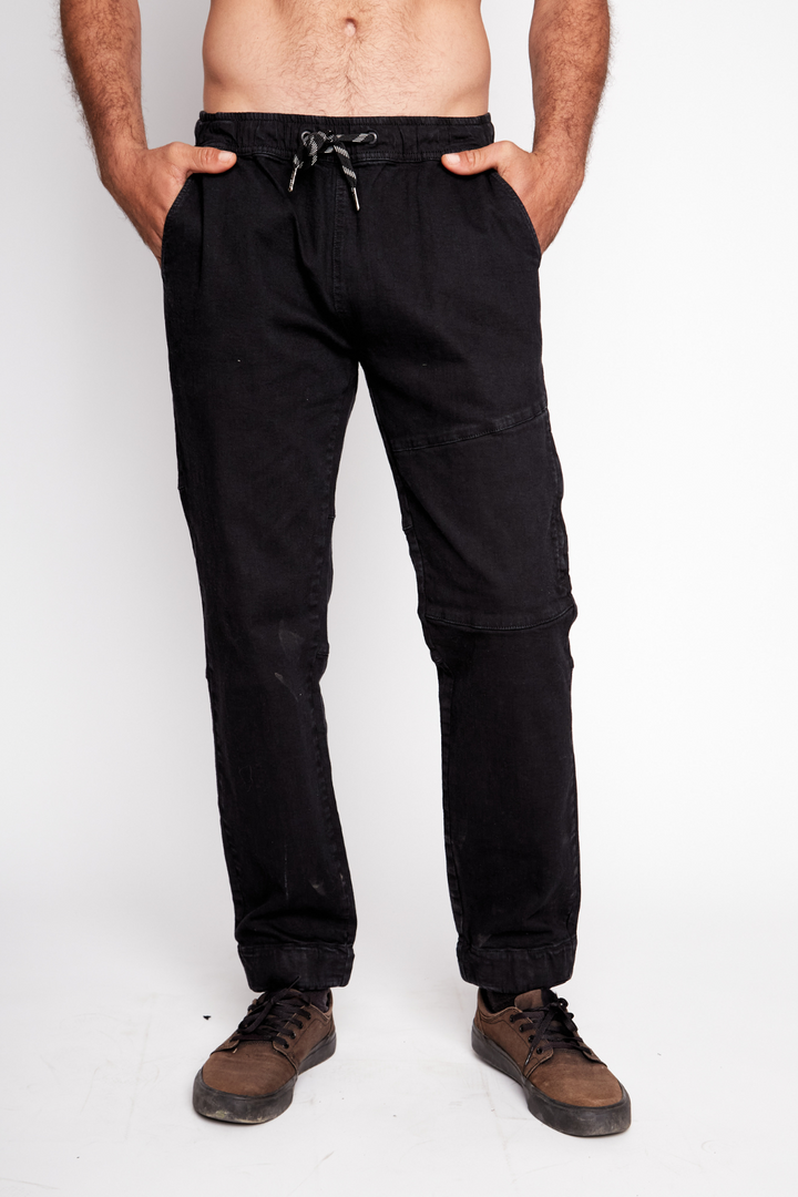 Pantalón Gres Orgánico Negro Hombre