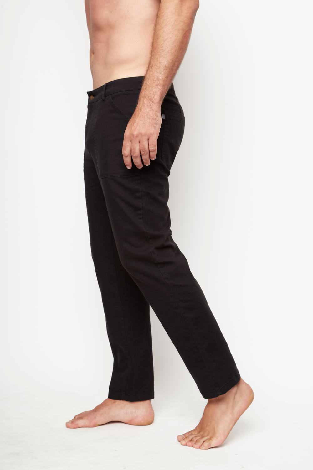 Pantalón Rea Orgánico Negro Hombre