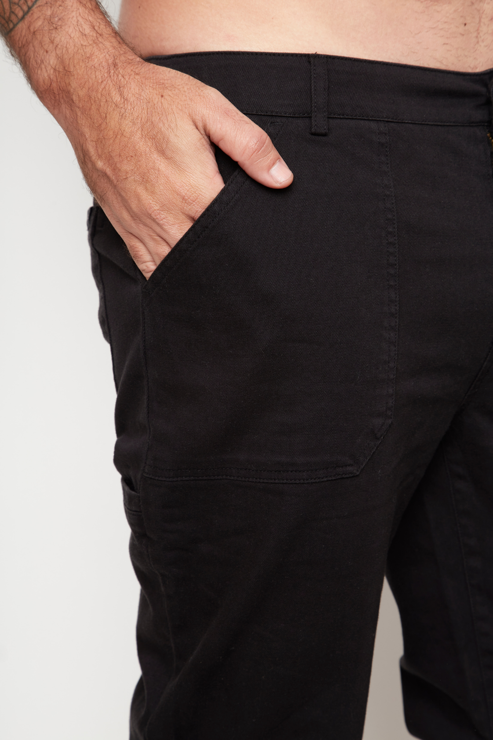 Pantalón Rea Orgánico Negro Hombre