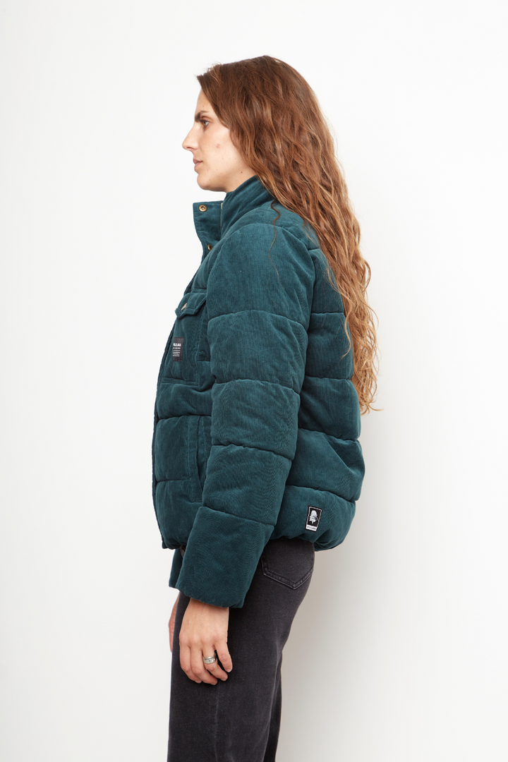 Parka Chic Puffa Orgánica Petróleo Mujer