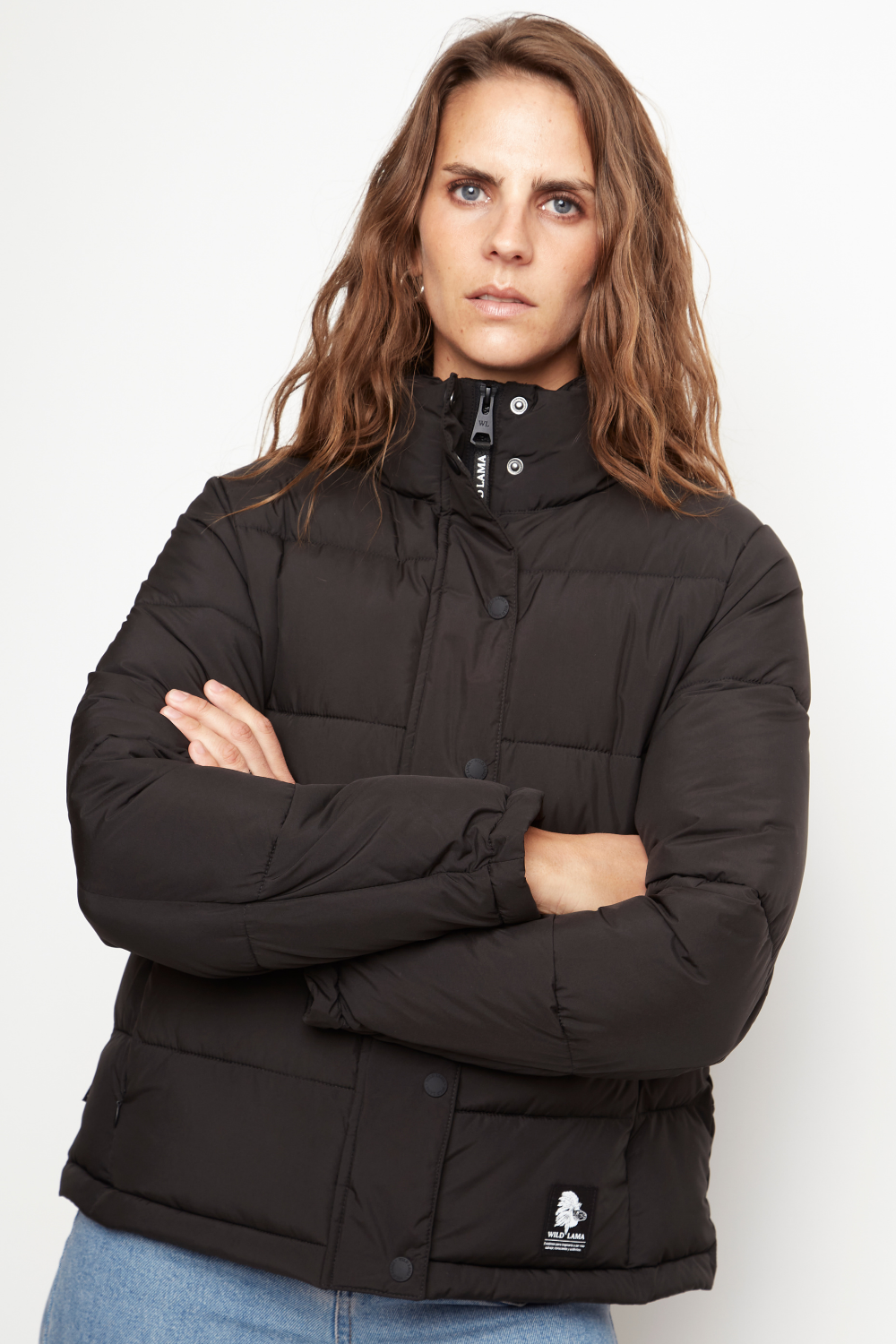 Parka Essential Puffa Reciclada Negro Mujer