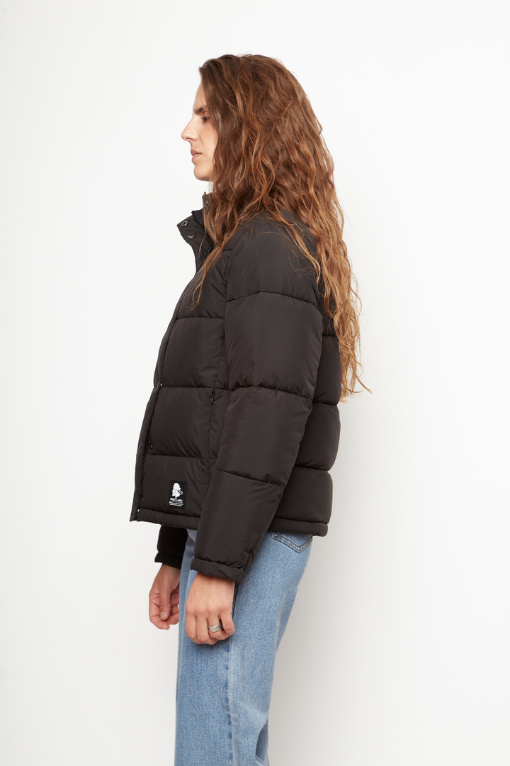 Parka Essential Puffa Reciclada Negro Mujer