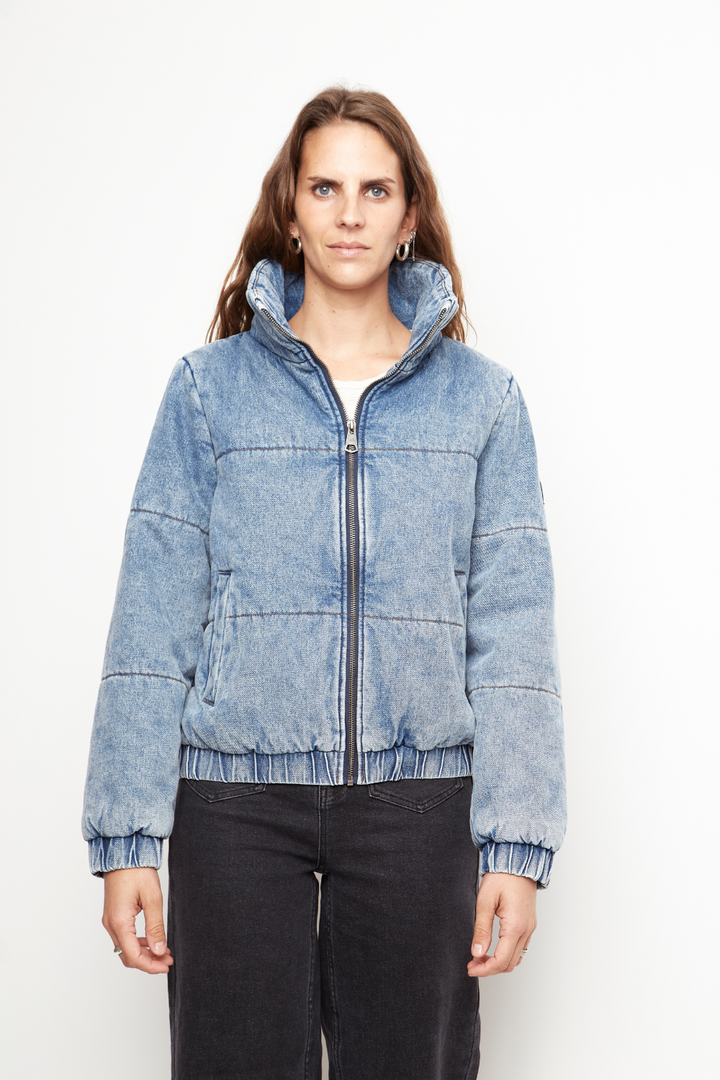 Parka Puffa Jeans Silveria Orgánica Denim Mujer