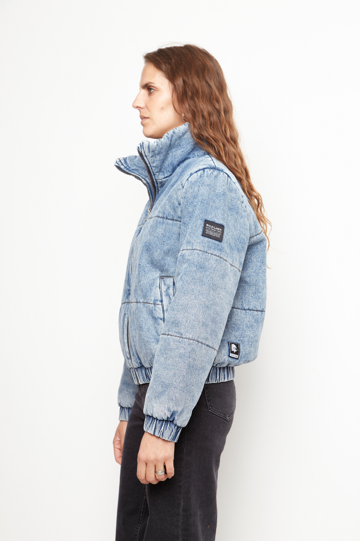 Parka Puffa Jeans Silveria Orgánica Denim Mujer