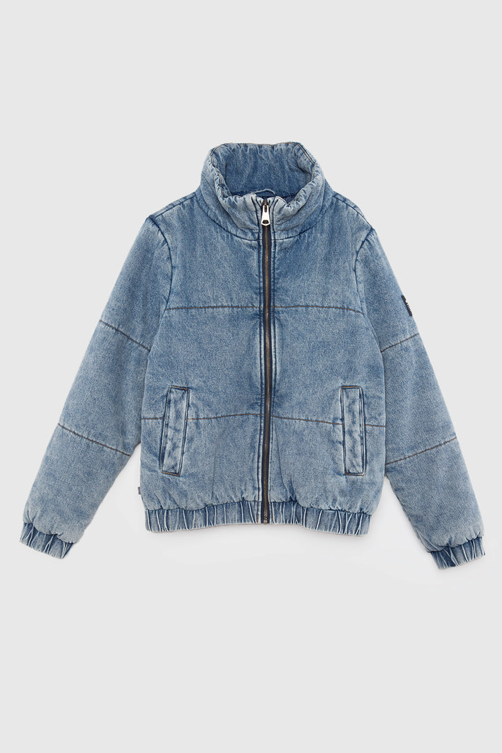 Parka Puffa Jeans Silveria Orgánica Denim Mujer