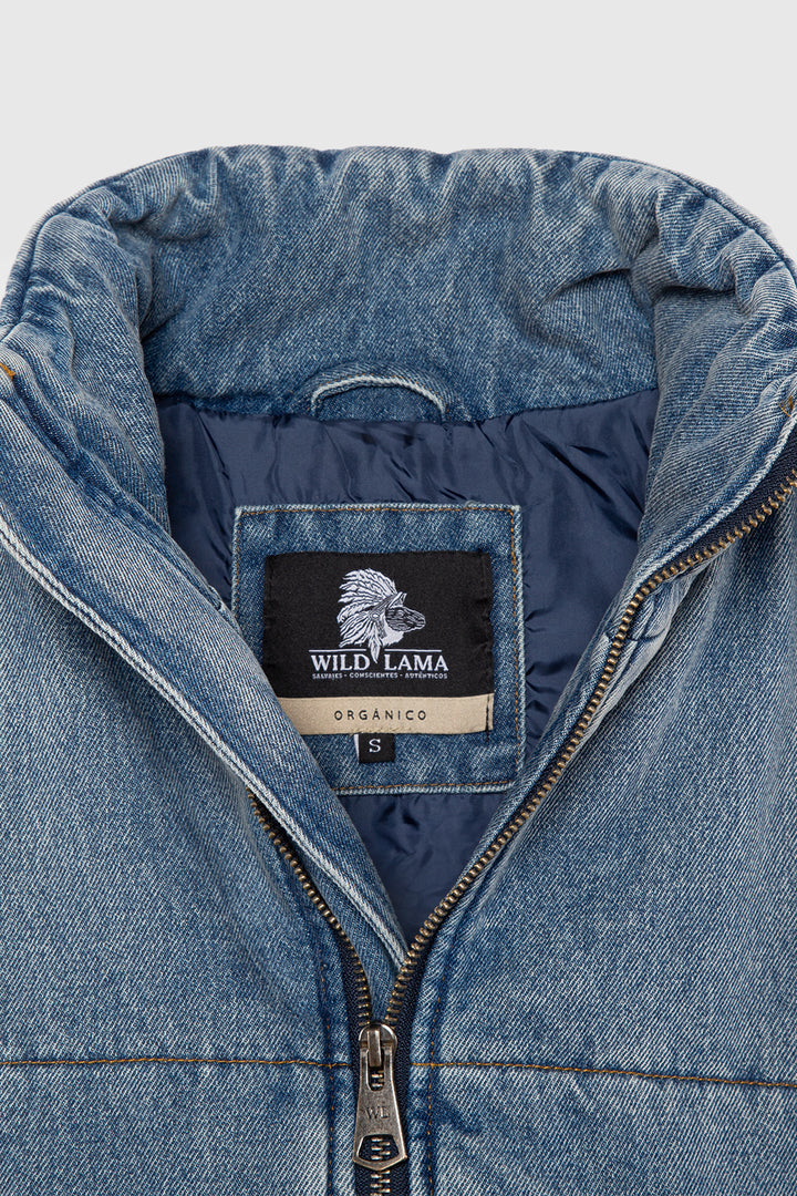 Parka Puffa Jeans Silveria Orgánica Denim Mujer