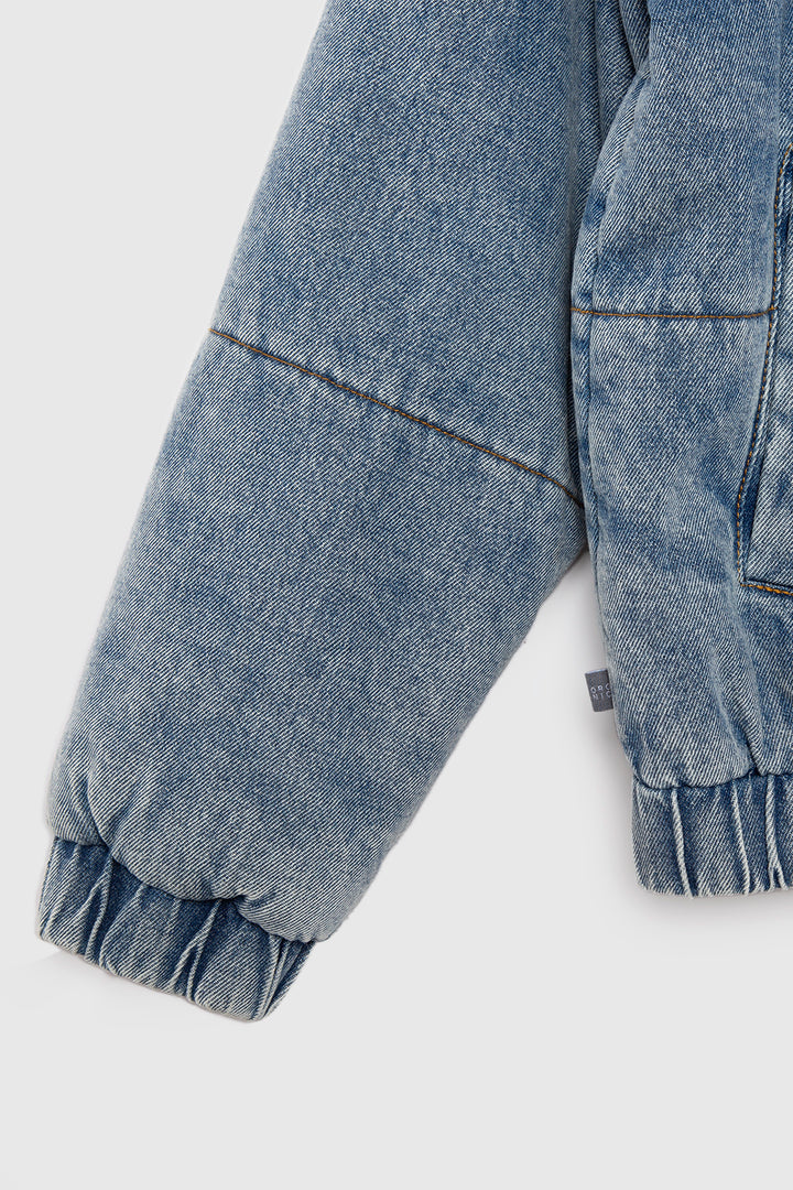 Parka Puffa Jeans Silveria Orgánica Denim Mujer