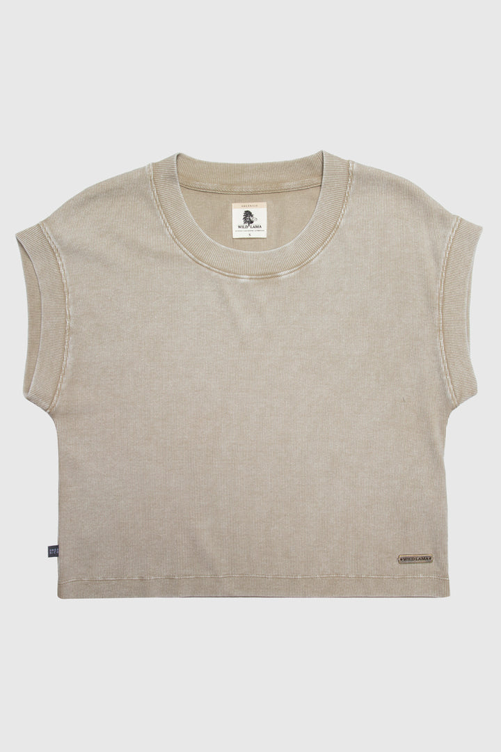 Polera Elis Orgánica Beige Mujer