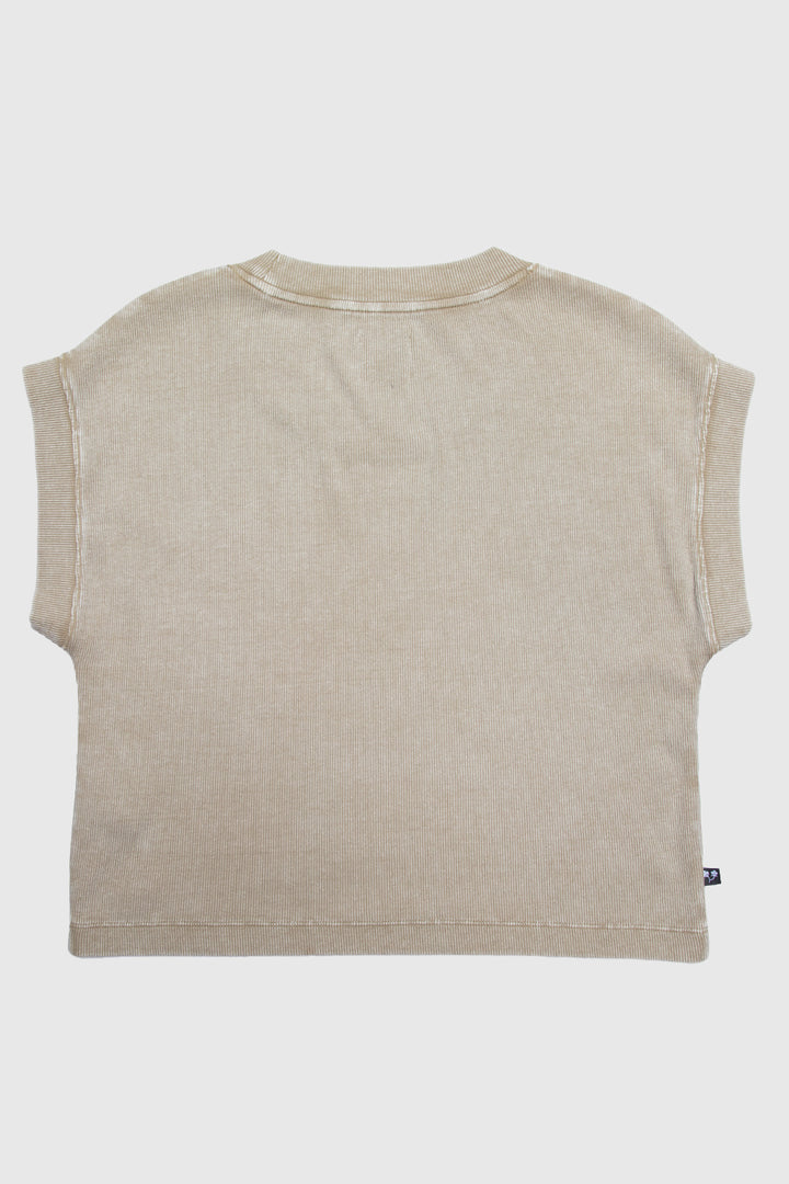 Polera Elis Orgánica Beige Mujer