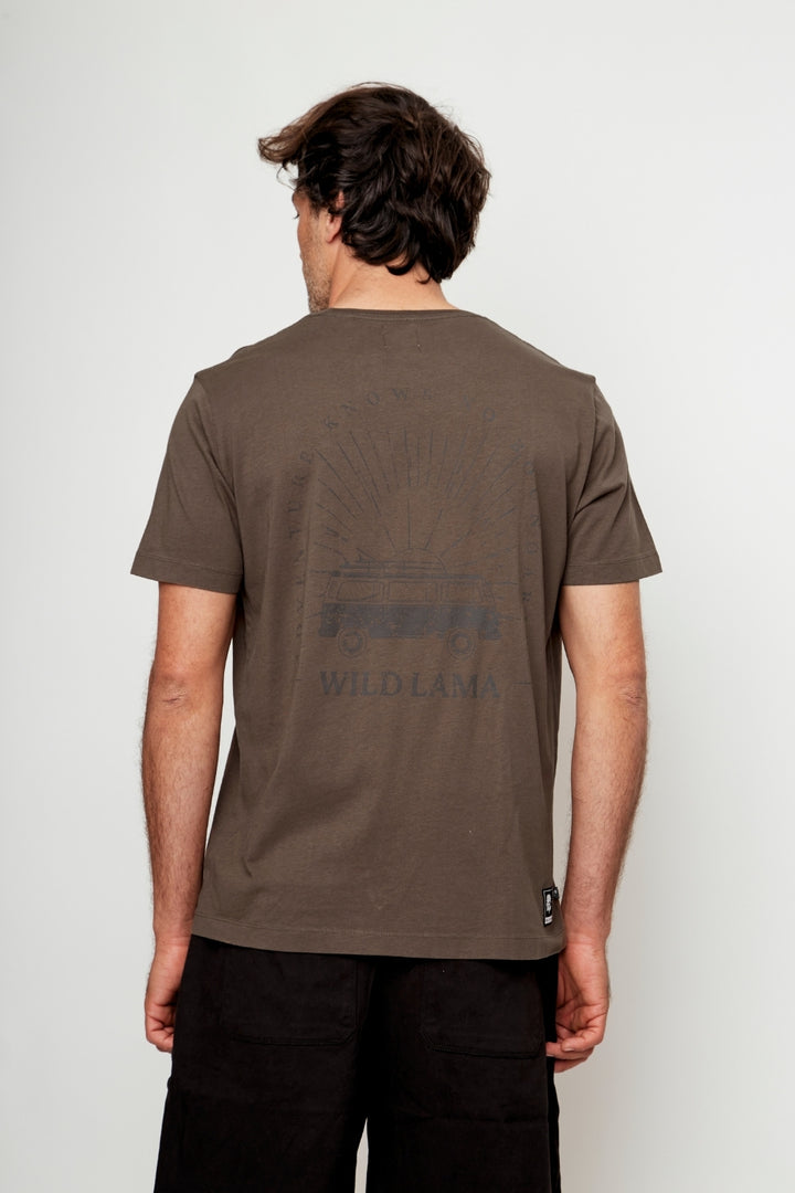 Polera Rolan Orgánica Café Hombre