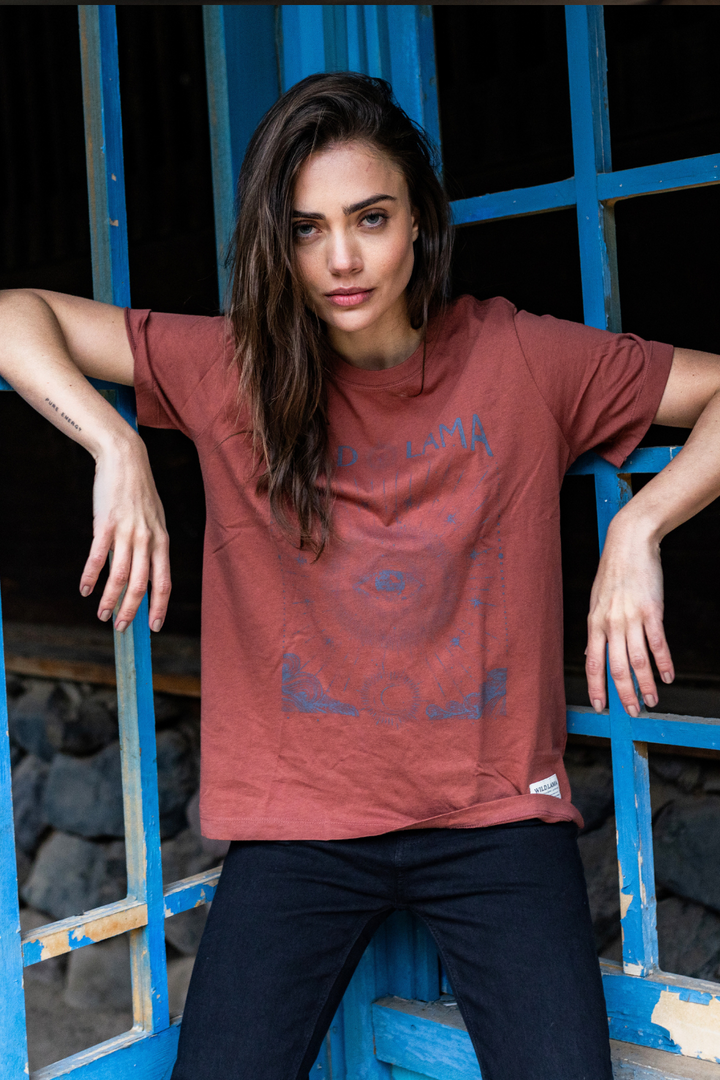 Polera Rovena Orgánica Terracota Mujer