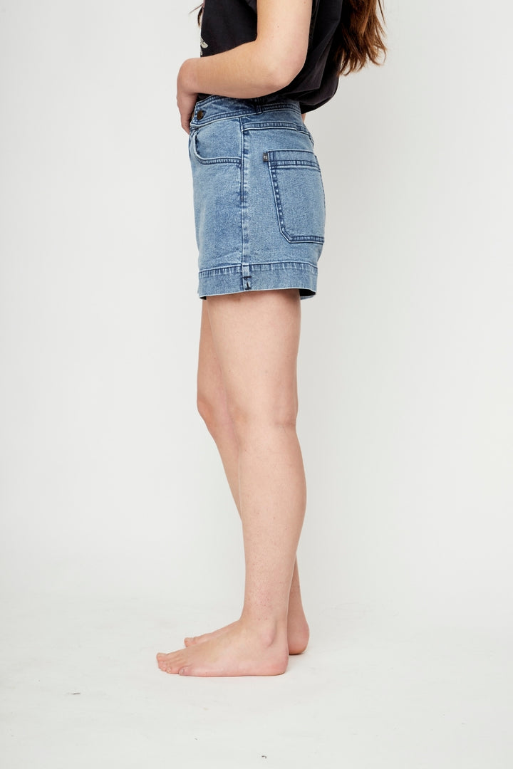 Short Noru Orgánico Denim Mujer